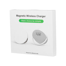 Заредете изображение във визуализатора на галерията – Wireless Induction Charger QI Universal Fast Charge magnetic - C03 with stand 15W White (min.2A)
