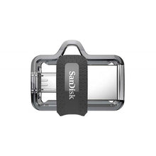 Заредете изображение във визуализатора на галерията – Pendrive SANDISK ULTRA DUAL DRIVE m3.0 - 128GB 150MB / s - USB 3.0 / Micro USB
