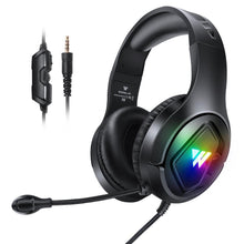 Заредете изображение във визуализатора на галерията – Gaming headphones 3d stereo sound with microphone wintory m1 black - TopMag
