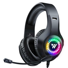 Заредете изображение във визуализатора на галерията – Gaming слушалки 3d stereo sound с микрофон wintory m3 black - TopMag
