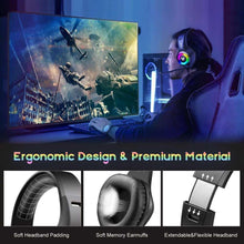 Заредете изображение във визуализатора на галерията – Gaming слушалки 3d stereo sound с микрофон wintory m3 black - TopMag
