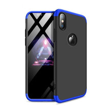 Заредете изображение във визуализатора на галерията – Оригинален GKK 360 full protection гръб за iPhone xs max  черен-син - само за 15.99 лв
