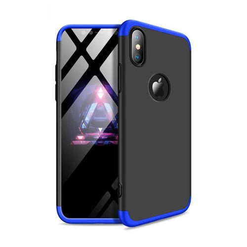 Оригинален GKK 360 full protection гръб за iPhone xs max  черен-син - само за 15.99 лв