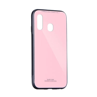 Стъклен гръб за Samsung galaxy a30 розов - само за 12.99 лв