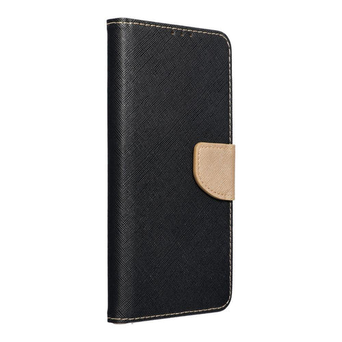 Fancy Book case for SAMSUNG A54 black / gold