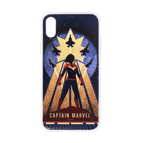 Гръб с лиценз - iPhone x / xs captain marvel navy син (002) - само за 9.99 лв