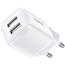 Заредете изображение във визуализатора на галерията – Hoco адаптер 2xusb 2,4a n8 briar white - TopMag
