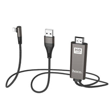 Заредете изображение във визуализатора на галерията – Hoco адаптер hdmi към lightning 8-pin ua14 черен - TopMag
