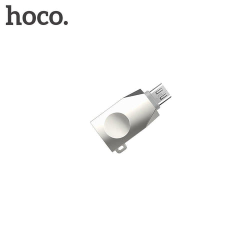 Hoco адаптер otg micro usb към usb ua10 pearl nickel - TopMag