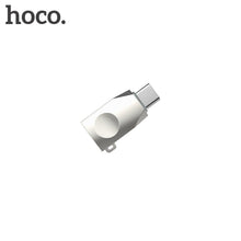 Заредете изображение във визуализатора на галерията – Hoco адаптер otg usb към type c ua9 pearl nickel - TopMag
