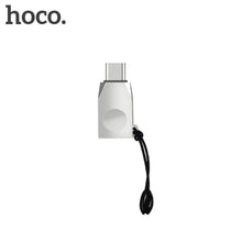 Заредете изображение във визуализатора на галерията – Hoco адаптер otg usb към type c ua9 pearl nickel - TopMag
