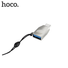 Заредете изображение във визуализатора на галерията – Hoco адаптер otg usb към type c ua9 pearl nickel - TopMag
