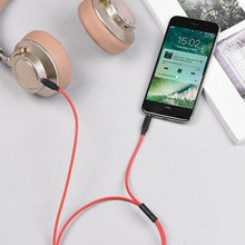 Заредете изображение във визуализатора на галерията – Hoco aux кабел jack 3,5mm upa12 с micro червен - TopMag
