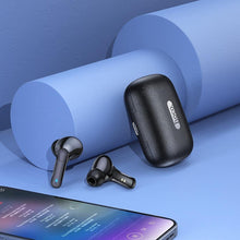Заредете изображение във визуализатора на галерията – Hoco безжични bluetooth слушалки gratified tws es59 черни - TopMag
