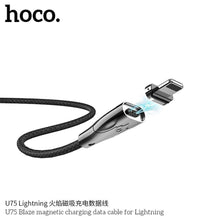 Заредете изображение във визуализатора на галерията – Hoco blaze USB магнитен кабел към Micro USB u75 черен - TopMag

