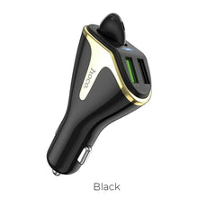 Заредете изображение във визуализатора на галерията – Hoco bluetooth headset traveller with docking station and зарядно за кола (2xusb) e47 black - TopMag
