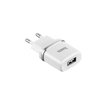 Заредете изображение във визуализатора на галерията – Hoco c11 smart single usb charger (eu) бял - TopMag
