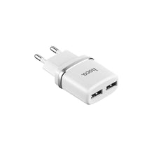 Заредете изображение във визуализатора на галерията – Hoco c12 smart dual usb charger (eu) - TopMag
