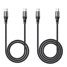 Заредете изображение във визуализатора на галерията – Hoco cable type c - type c exquisito power delivery 100w x50 2 meter black - TopMag
