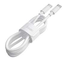 Заредете изображение във визуализатора на галерията – Hoco cable type c - type c high-power power delivery 100w x51 1 meter white - TopMag
