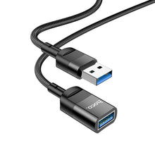 Заредете изображение във визуализатора на галерията – Hoco cable usb (female) / otg to usb (male) 5a u107 1,2m black - TopMag
