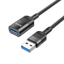 Заредете изображение във визуализатора на галерията – Hoco cable usb (female) / otg to usb (male) 5a u107 1,2m black - TopMag
