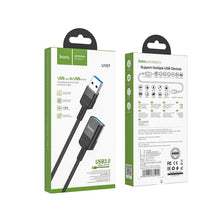 Заредете изображение във визуализатора на галерията – Hoco cable usb (female) / otg to usb (male) 5a u107 1,2m black - TopMag
