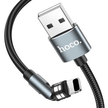 Заредете изображение във визуализатора на галерията – Hoco cable usb for iphone lightning 8-pin magnetic 2,4a u94 1,2 meter black - TopMag
