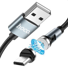 Заредете изображение във визуализатора на галерията – Hoco cable usb - micro 2,4a u94 1,2 meter black - TopMag
