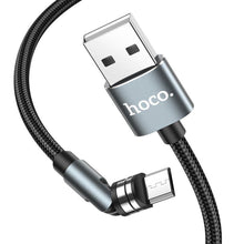 Заредете изображение във визуализатора на галерията – Hoco cable usb - micro 2,4a u94 1,2 meter black - TopMag
