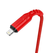 Заредете изображение във визуализатора на галерията – Hoco cable usb to iphone lightning 8-pin 2,4a victory x59 1 metr red - TopMag
