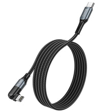 Заредете изображение във визуализатора на галерията – Hoco cable usb to iphone lightning 8-pin power delivery fast charging 2,4a u100 black - TopMag

