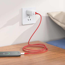 Заредете изображение във визуализатора на галерията – Hoco cable usb  to micro 2,4a ferry x70 1m red - TopMag

