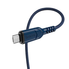 Заредете изображение във визуализатора на галерията – Hoco cable usb to micro 2,4a victory x59 1 metr blue - TopMag
