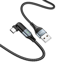 Заредете изображение във визуализатора на галерията – Hoco cable usb to micro power delivery fast charging 2,4a u100 black - TopMag
