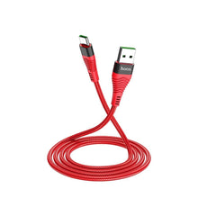 Заредете изображение във визуализатора на галерията – Hoco cable usb - type c flash 5a u53 1 meter red - TopMag
