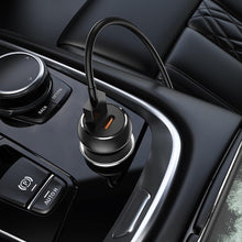 Заредете изображение във визуализатора на галерията – Hoco car charger type c power delivery pd20w + usb qc3.0 z38 black - TopMag

