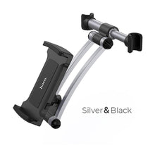 Заредете изображение във визуализатора на галерията – Hoco car holder aluminum rear pillow in-car holder handsome ca62 silver-black - TopMag
