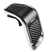 Заредете изображение във визуализатора на галерията – Hoco car holder magnetic to air vent ca75 black-silver - TopMag
