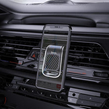 Заредете изображение във визуализатора на галерията – Hoco car holder magnetic to air vent ca75 black-silver - TopMag
