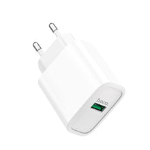 Заредете изображение във визуализатора на галерията – Hoco charger dynamic power usb qc3.0 5a c69a white eol - TopMag
