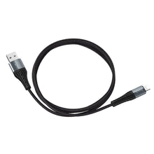 Заредете изображение във визуализатора на галерията – Hoco cool charging data кабел for iPhone lightning 8-pin x38 1 metr black - TopMag
