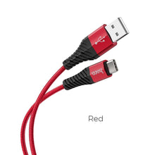 Заредете изображение във визуализатора на галерията – Hoco cool charging data кабел for type c x38 1 metr red - TopMag
