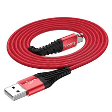 Заредете изображение във визуализатора на галерията – Hoco cool charging data кабел for type c x38 1 metr red - TopMag
