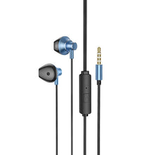 Заредете изображение във визуализатора на галерията – Hoco earphones m75 belle universal jack 3,5mm blue - TopMag
