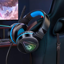 Заредете изображение във визуализатора на галерията – Hoco gaming слушалки w104 сини - TopMag
