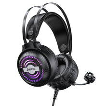 Заредете изображение във визуализатора на галерията – Hoco headphones gaming streamer w101 black - TopMag
