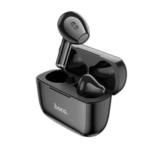 Заредете изображение във визуализатора на галерията – Hoco headset bluetooth stereo clear sound tws ew12 black - TopMag
