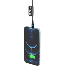 Заредете изображение във визуализатора на галерията – Hoco кабел magnetic 3в1 (type c + micro + iphone lightning 8-pin) 2,4a 1,2м черен - TopMag
