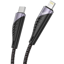 Заредете изображение във визуализатора на галерията – Hoco кабел type c към iphone lightning 8-pin power delivery pd20w 3a freeway u95 1,2 meter black - TopMag
